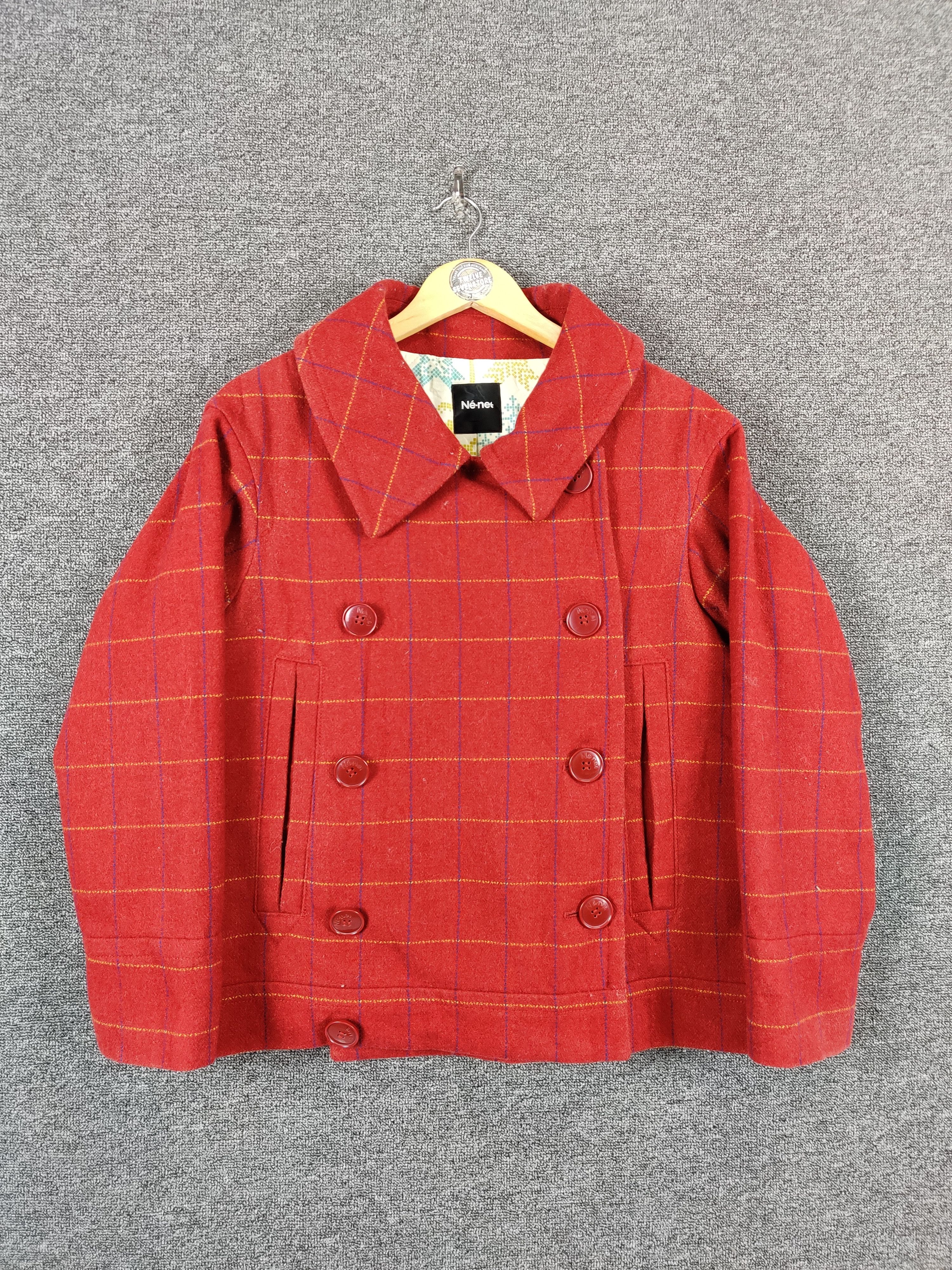Vintage Ne-net Issey Miyake Double Breasted Wool Coat Jacket