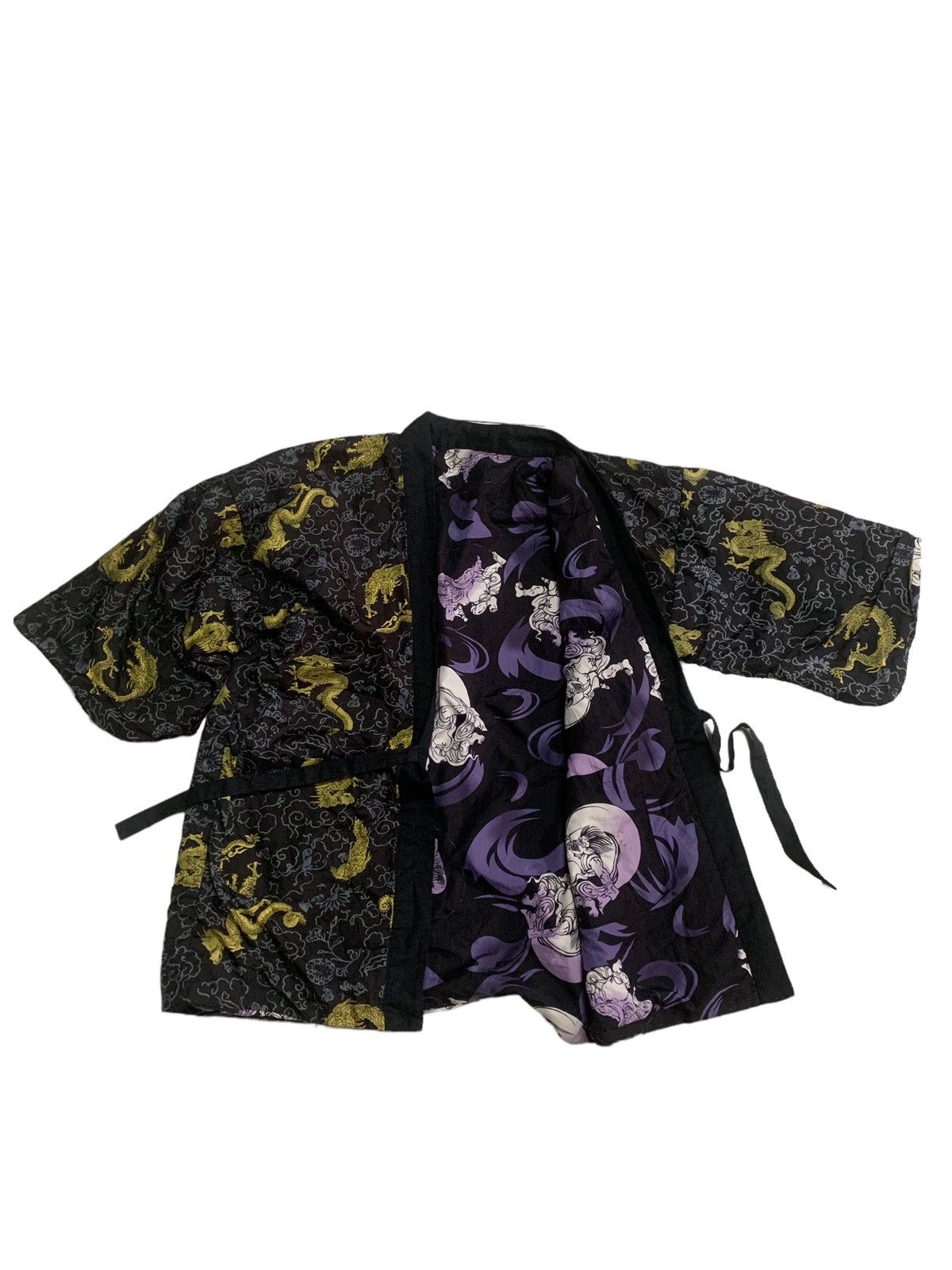 Reversible Dragon native japan puff kimono