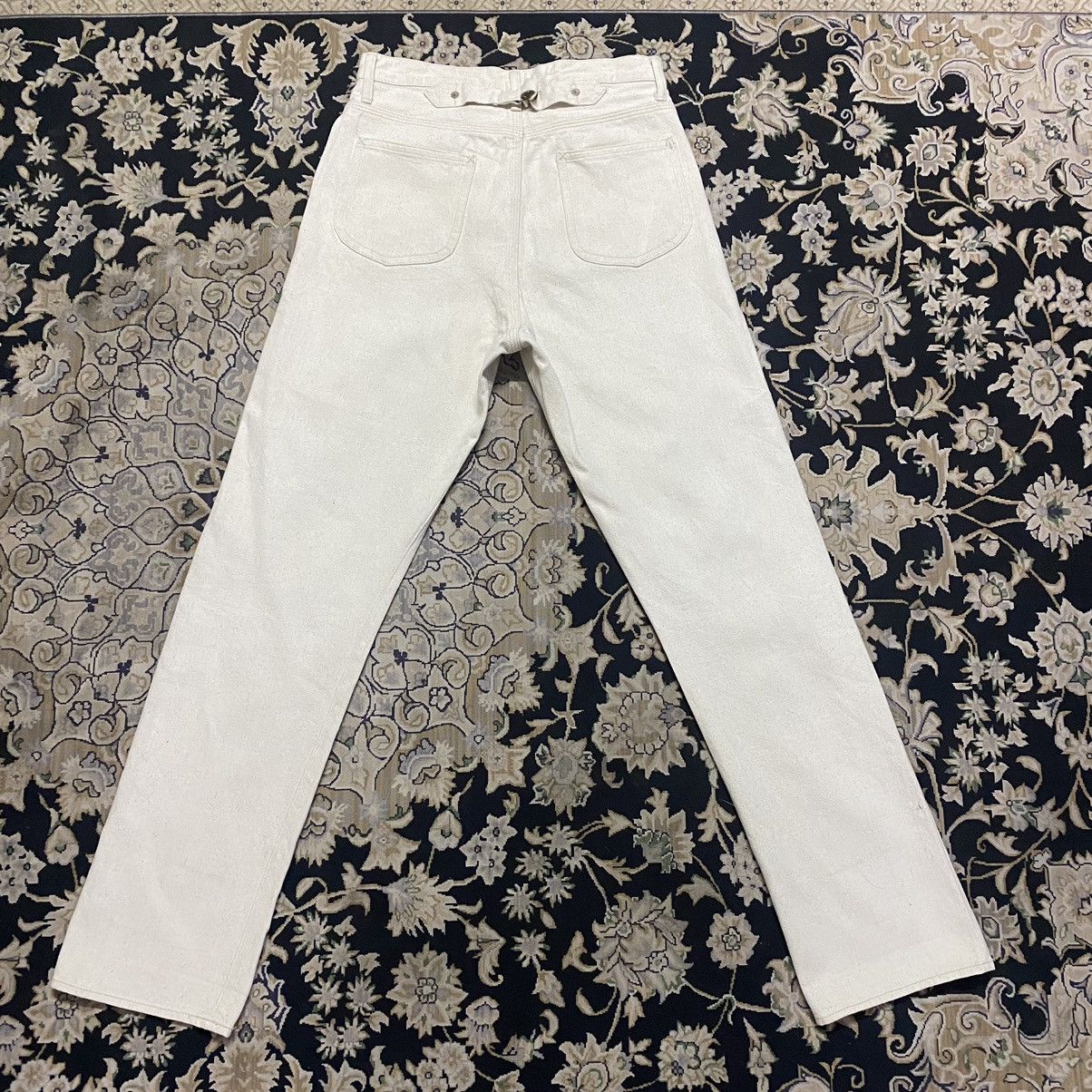 Nigel Cabourn Nigel Cabourn Buckle Back Cream Denim Selvedge Jeans Size US 30 / EU 46 - 11 Thumbnail