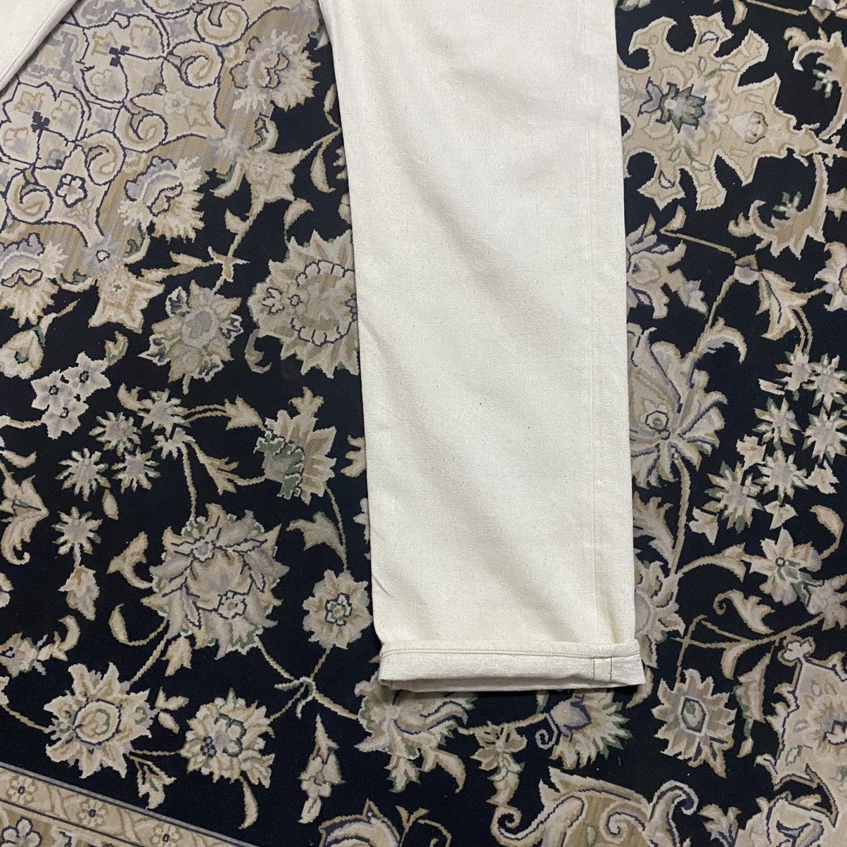 Nigel Cabourn Nigel Cabourn Buckle Back Cream Denim Selvedge Jeans Size US 30 / EU 46 - 8 Thumbnail