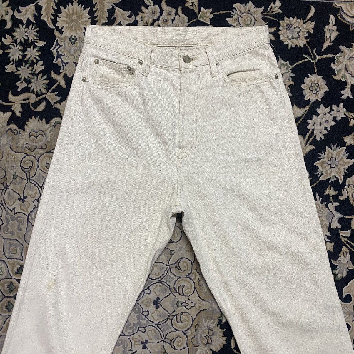 Nigel Cabourn Nigel Cabourn Buckle Back Cream Denim Selvedge Jeans Size US 30 / EU 46 - 5 Thumbnail