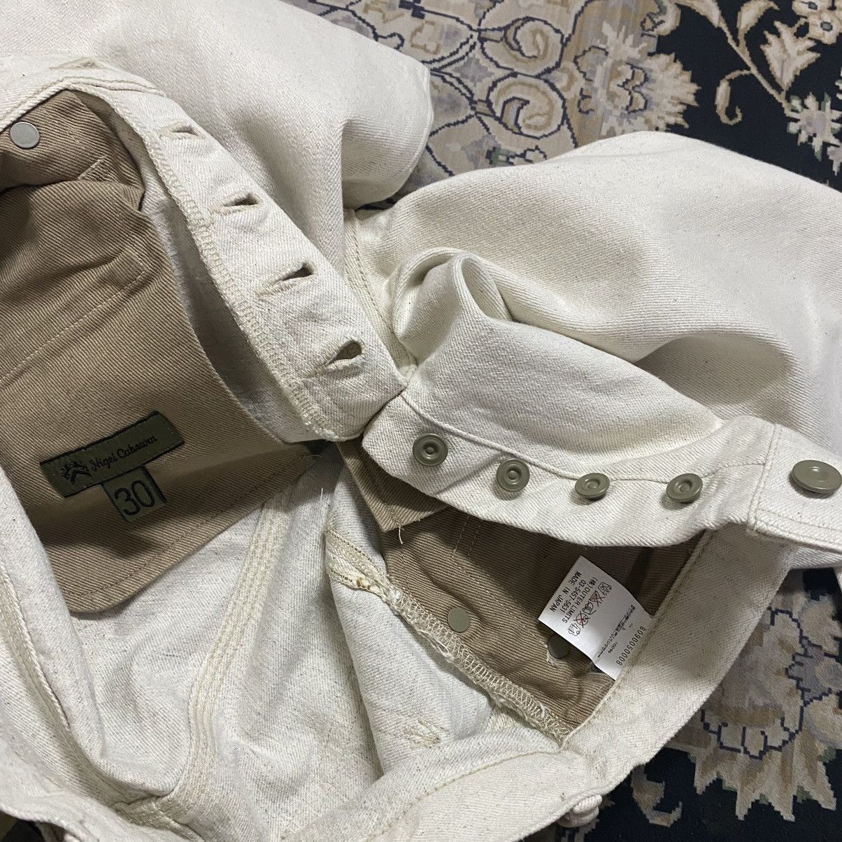 Nigel Cabourn Nigel Cabourn Buckle Back Cream Denim Selvedge Jeans Size US 30 / EU 46 - 17 Thumbnail