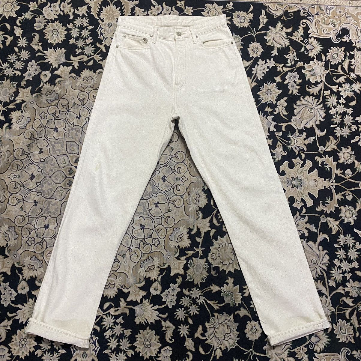 Nigel Cabourn Nigel Cabourn Buckle Back Cream Denim Selvedge Jeans Size US 30 / EU 46 - 4 Thumbnail