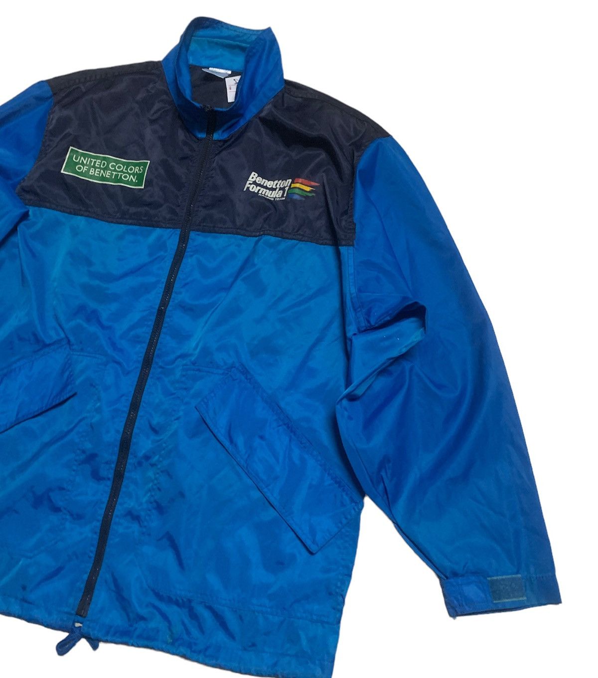 Benetton × Vintage Vintage Benetton Formula 1 racing UCOB big logo nylon jacket Size US XL / EU 56 / 4 - 5 Thumbnail
