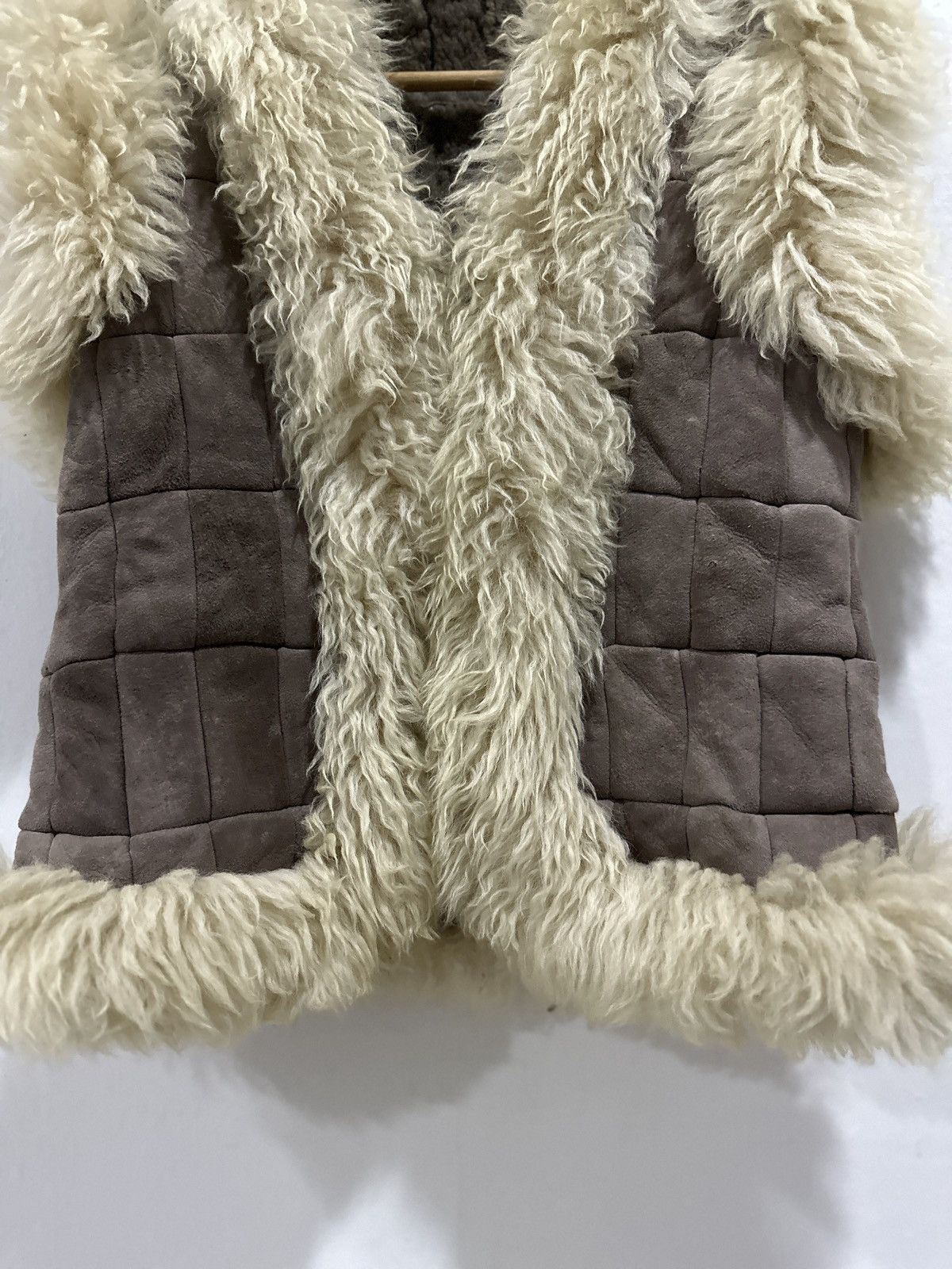 Japanese Brand Unbranded suede leather fur vest jacket size S/M Size S / US 4 / IT 40 - 4 Thumbnail