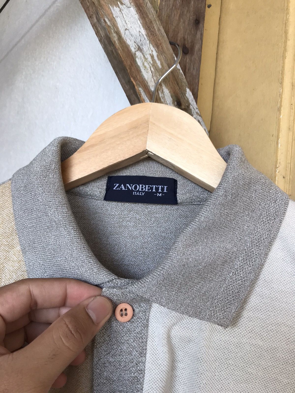 Japanese Brand Nice Zanobetti Italy Patchwork Navajo Long Sleeve Polo Shirt Size US M / EU 48-50 / 2 - 3 Thumbnail