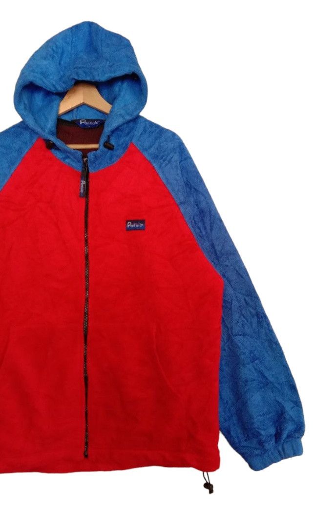 Penfield Penfield Blue And Red Color Fleece Hoodie Jacket Size US L / EU 52-54 / 3 - 4 Thumbnail