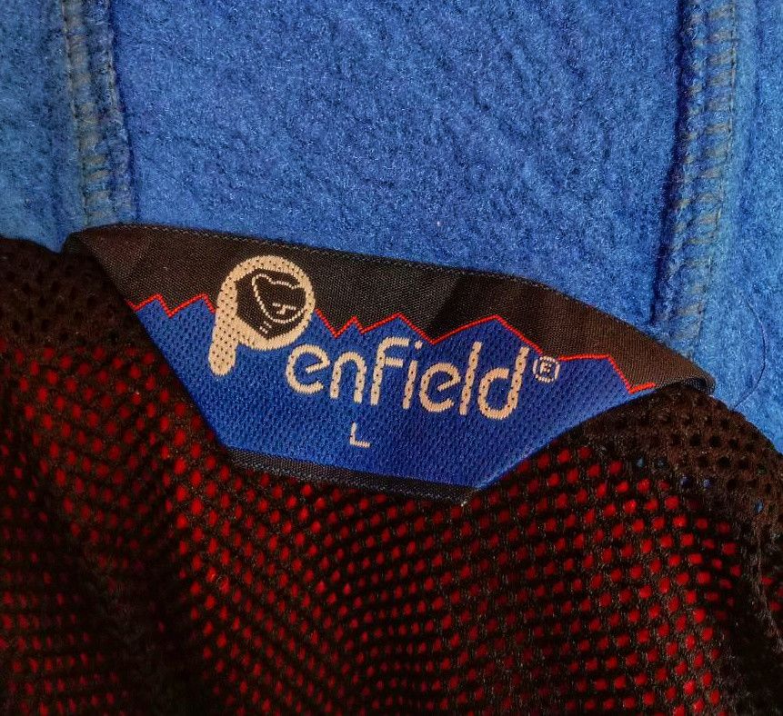Penfield Penfield Blue And Red Color Fleece Hoodie Jacket Size US L / EU 52-54 / 3 - 14 Thumbnail