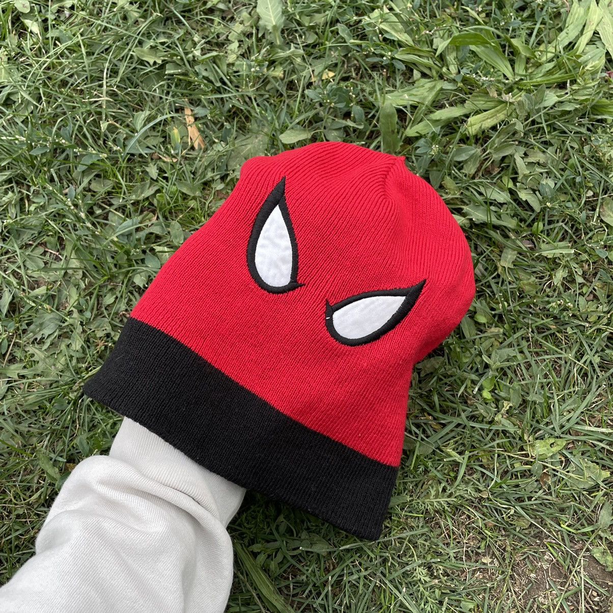 Vintage Vintage Y2K Spider Man Beanie Streetwear Skate Alt Baggy OS Size ONE SIZE - 3 Thumbnail