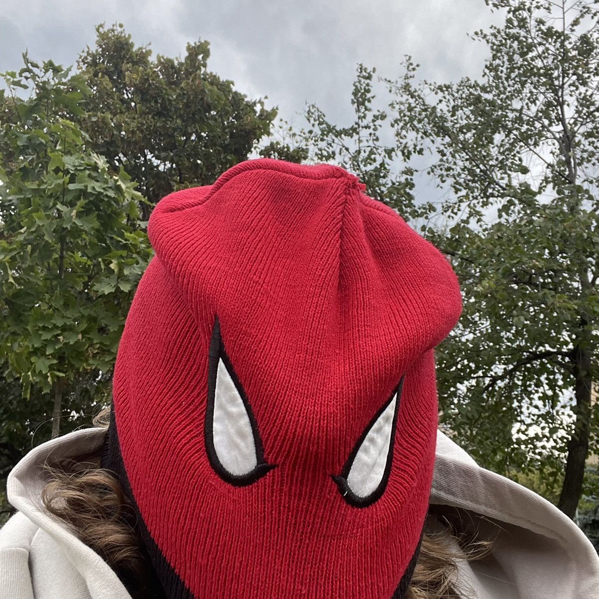 Vintage Vintage Y2K Spider Man Beanie Streetwear Skate Alt Baggy OS Size ONE SIZE - 4 Thumbnail