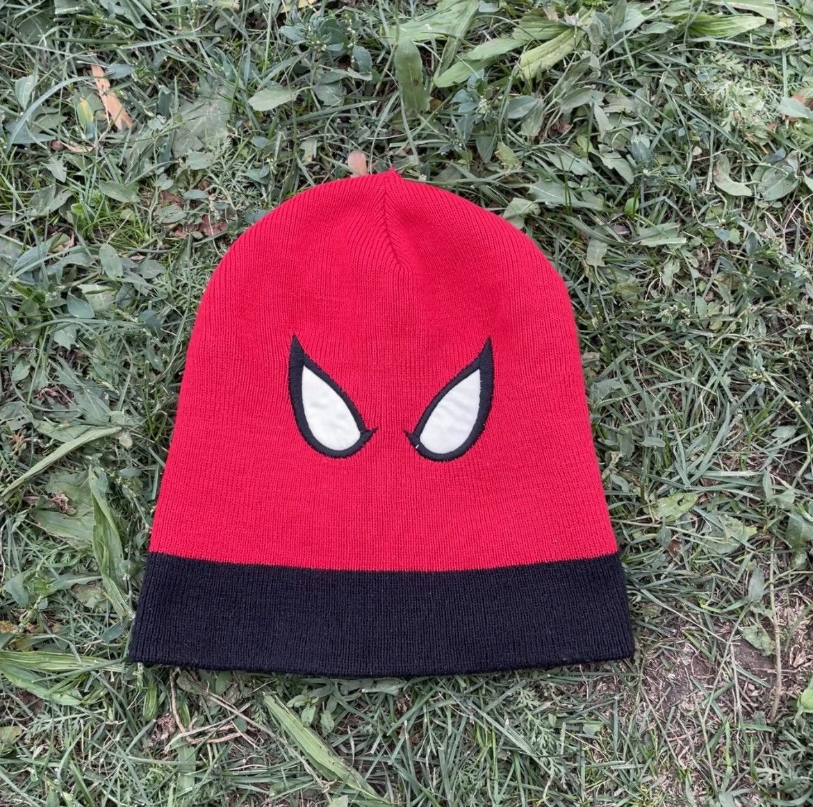 Vintage Vintage Y2K Spider Man Beanie Streetwear Skate Alt Baggy OS Size ONE SIZE - 1 Thumbnail