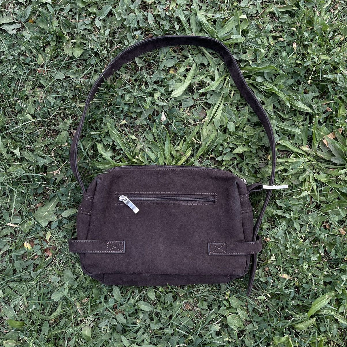 Vintage Vintage Y2K Black Canvas Crossbody Messenger Bag Wide Leg OS Size ONE SIZE - 7 Thumbnail