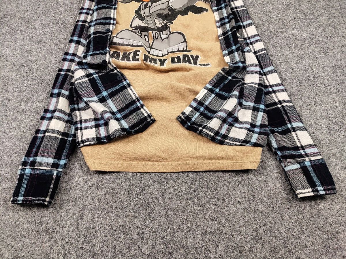 Flannel Vintage Flannel Shirt Checkered Travis Scott Style Size US XL / EU 56 / 4 - 5 Thumbnail