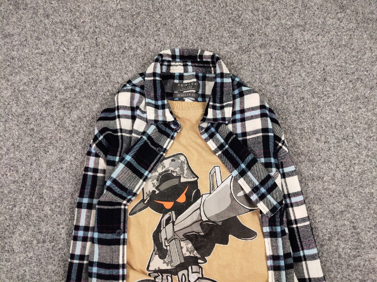 Flannel Vintage Flannel Shirt Checkered Travis Scott Style Size US XL / EU 56 / 4 - 4 Thumbnail