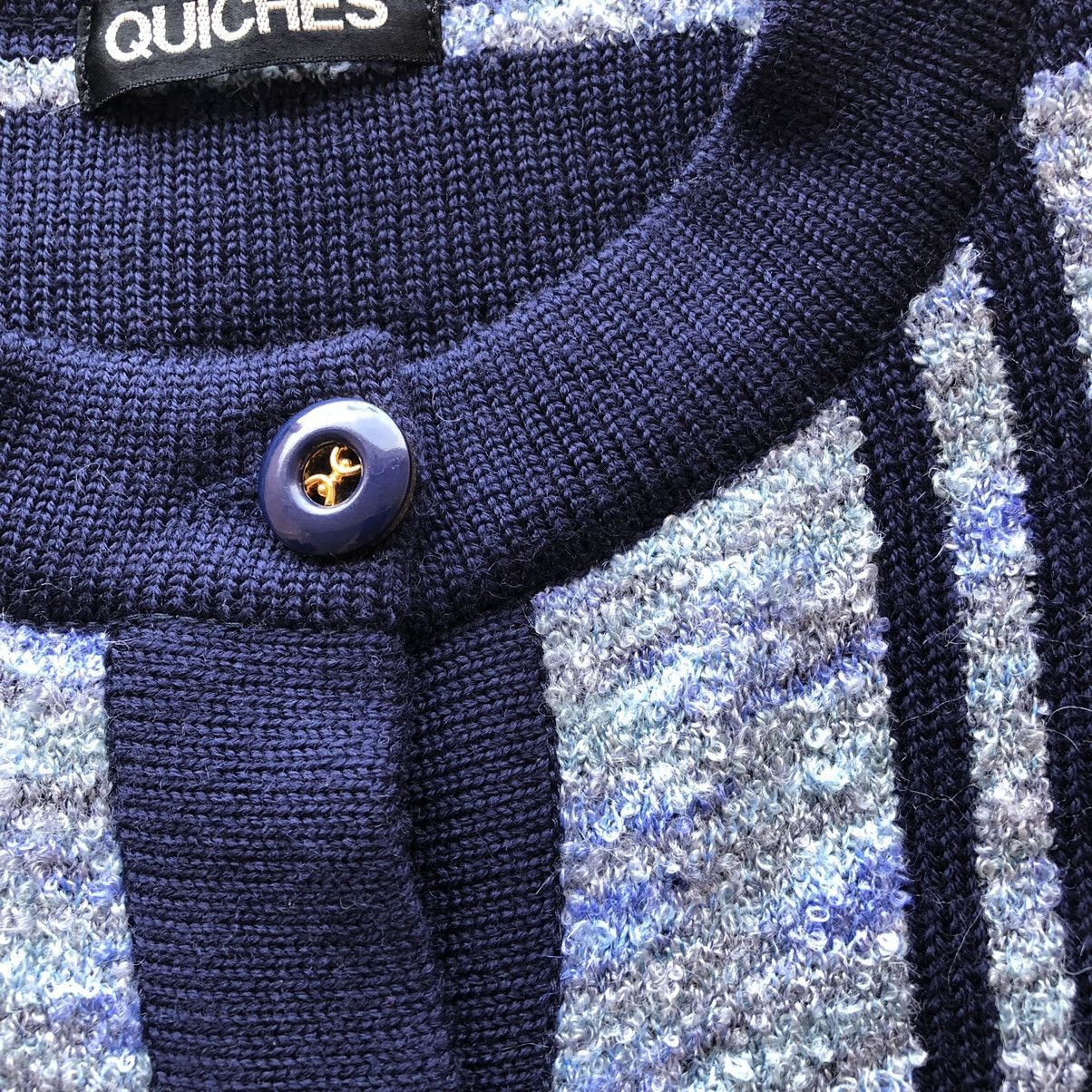 Japanese Brand Vintage 80's Knit Cardigan Women Jacket by Quiches Size M / US 6-8 / IT 42-44 - 10 Thumbnail