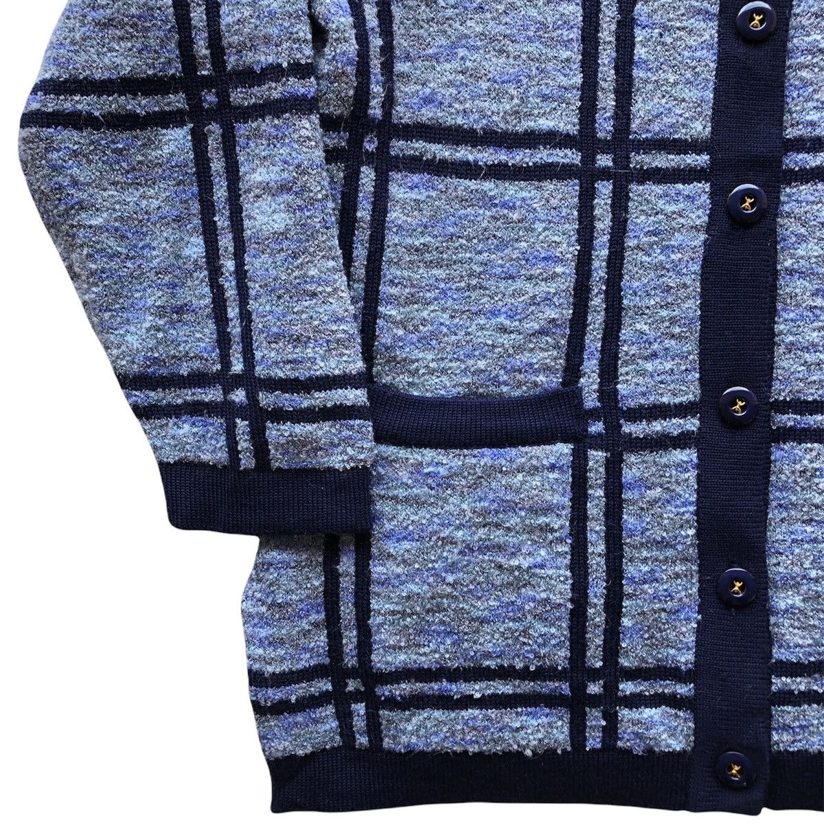 Japanese Brand Vintage 80's Knit Cardigan Women Jacket by Quiches Size M / US 6-8 / IT 42-44 - 4 Thumbnail