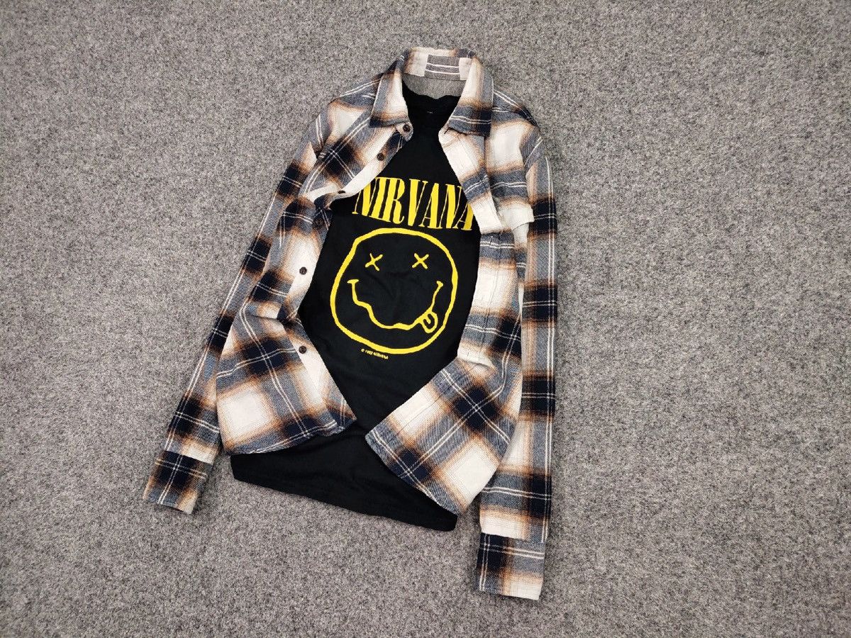 Flannel Vintage Flannel Shirt Travis Scott Style Size US S / EU 44-46 / 1 - 3 Thumbnail