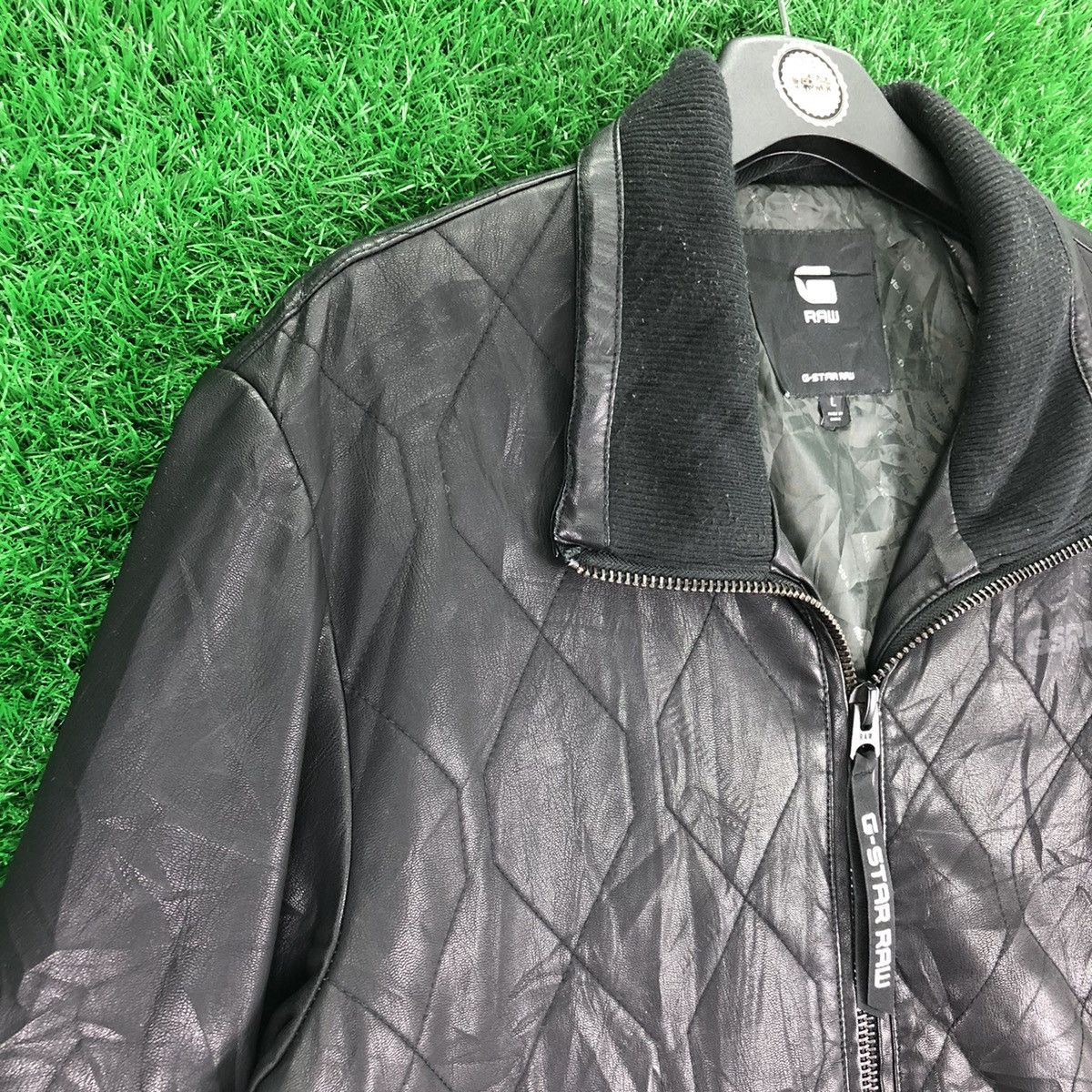 G-Star G Star Raw PU Leather Zipper Jacket Size US L / EU 52-54 / 3 - 2 Thumbnail
