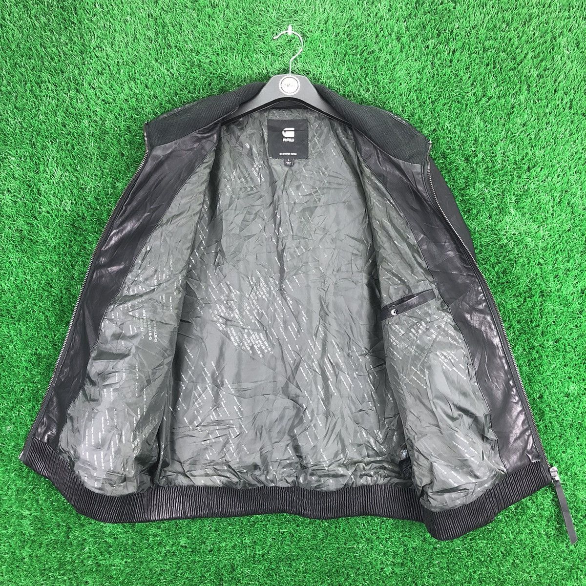 G-Star G Star Raw PU Leather Zipper Jacket Size US L / EU 52-54 / 3 - 7 Thumbnail