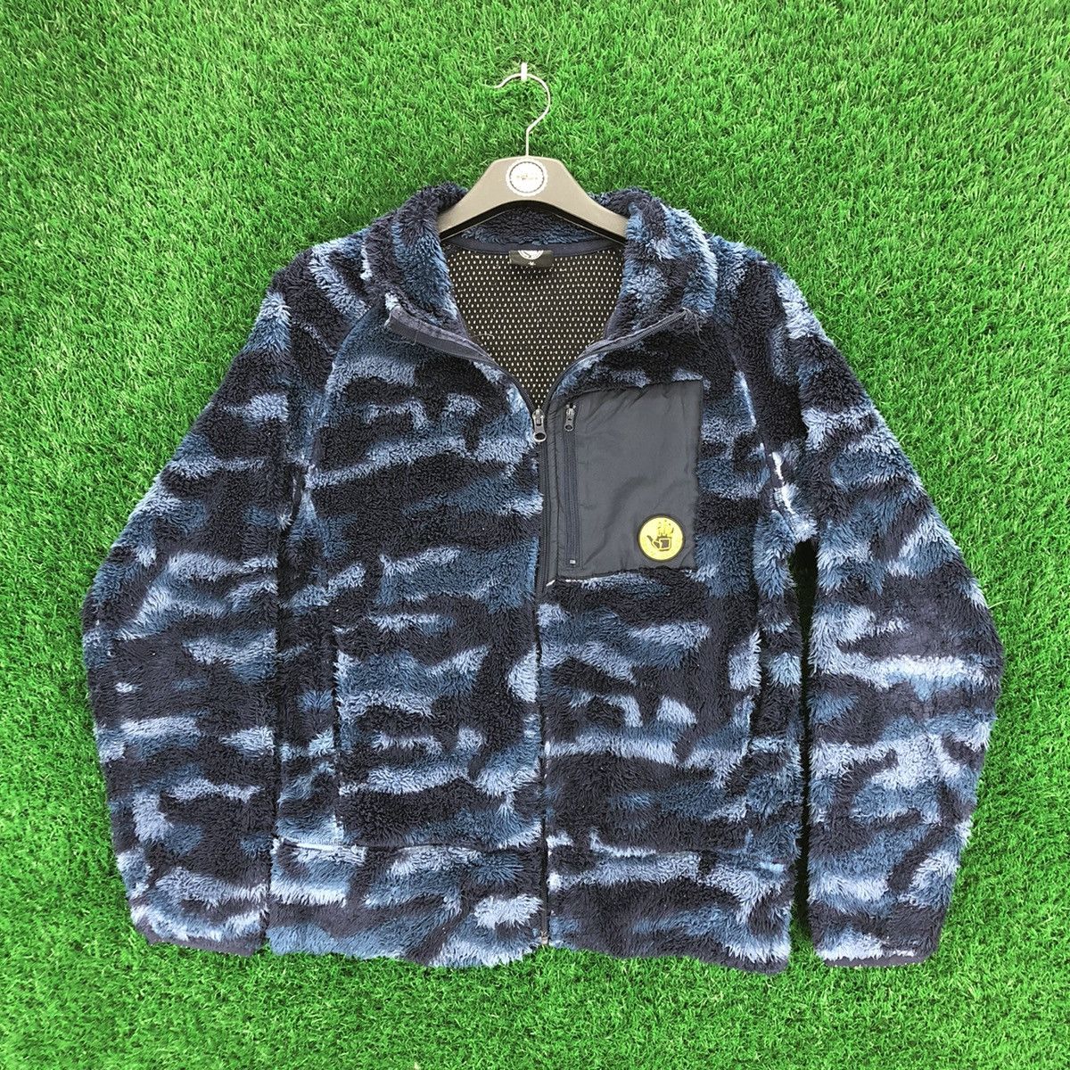 image of Body Glove Bulky Fleece Camo Sweater Jacket in Camouflage, Men's (Size Medium)