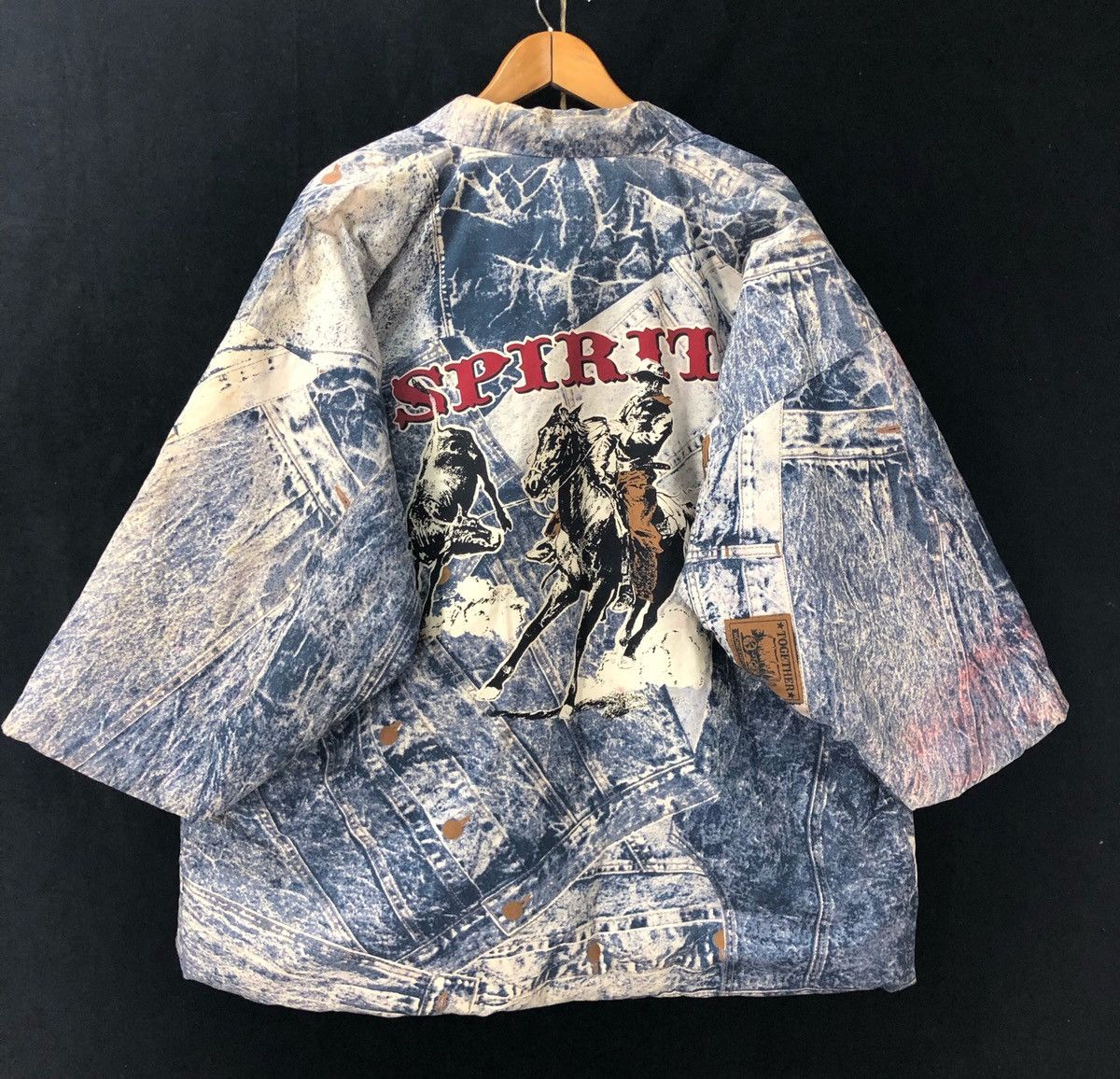 Indigo × Japanese Brand Vintage Full Print Spirit Full Print Thick Kimono Size US L / EU 52-54 / 3 - 2 Thumbnail