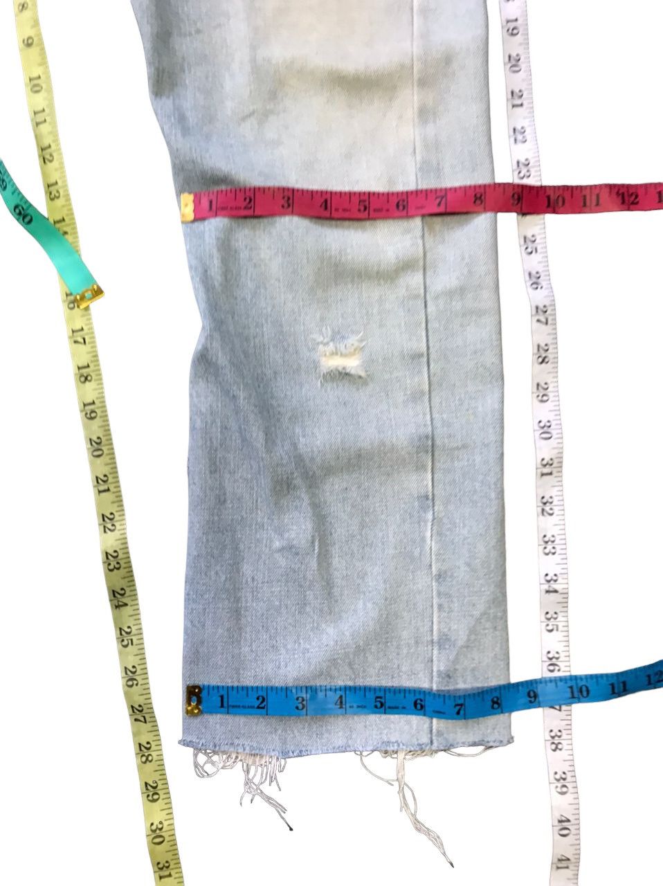 Japanese Brand Guell Mustard Distresed Denim Size US 33 - 12 Thumbnail