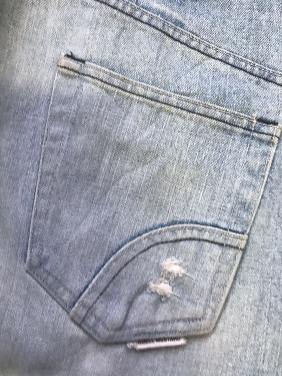 Japanese Brand Guell Mustard Distresed Denim Size US 33 - 20 Thumbnail