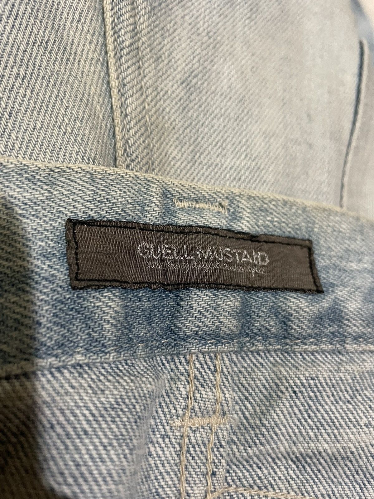Japanese Brand Guell Mustard Distresed Denim Size US 33 - 19 Thumbnail