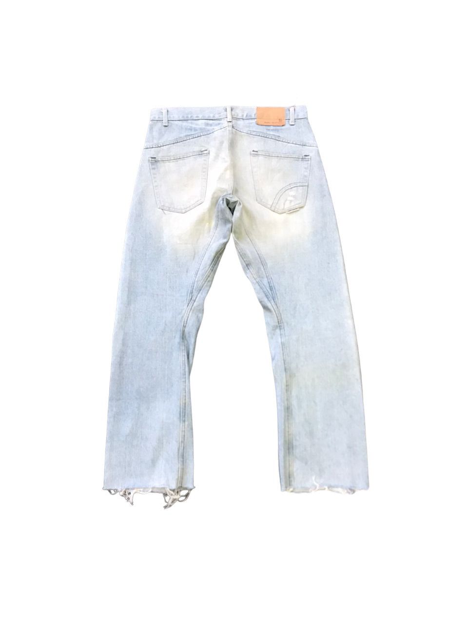 Japanese Brand Guell Mustard Distresed Denim Size US 33 - 4 Thumbnail