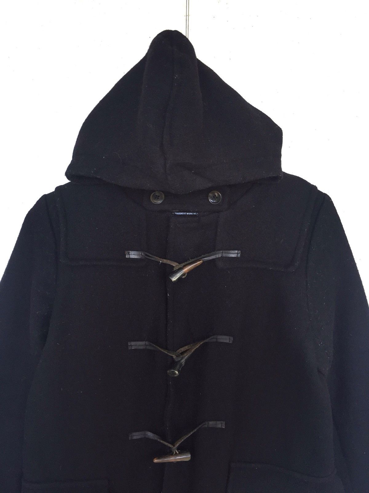 Ben Davis OG Ben Davies Black Thick Wool Duffle Coat Warm Winter Size US M / EU 48-50 / 2 - 3 Thumbnail