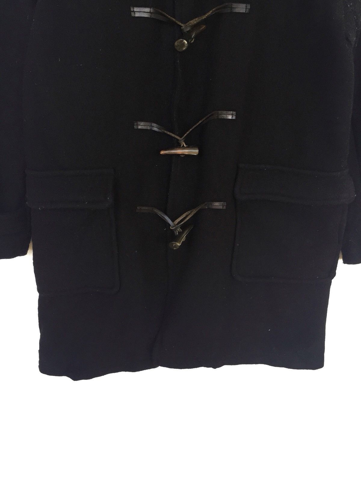 Ben Davis OG Ben Davies Black Thick Wool Duffle Coat Warm Winter Size US M / EU 48-50 / 2 - 4 Thumbnail