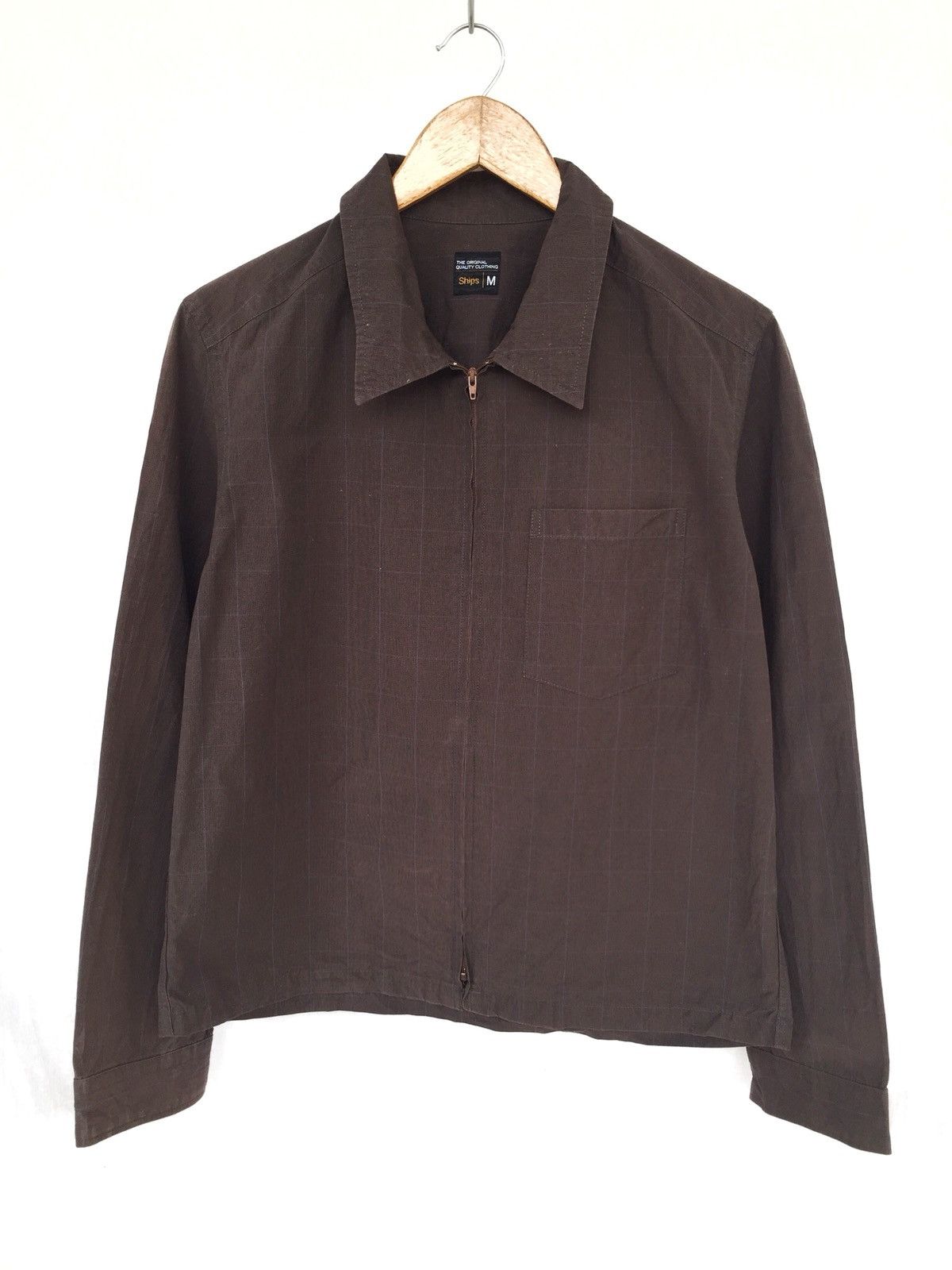 SHIPS Ships 🇯🇵 Made Checked Plaid Wool Zipper Blouson Jacket Size US S / EU 44-46 / 1 - 1 Thumbnail