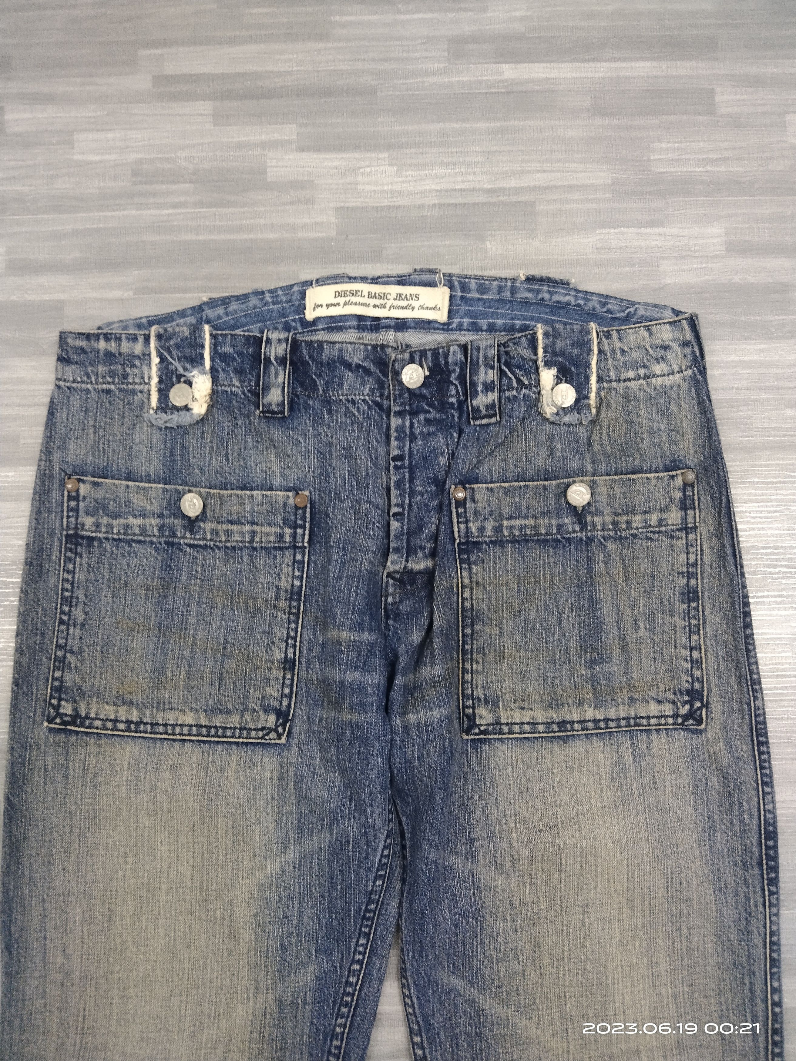 Diesel SICK DIESEL BUSHPANTS DENIM PANTS Size US 34 / EU 50 - 4 Thumbnail