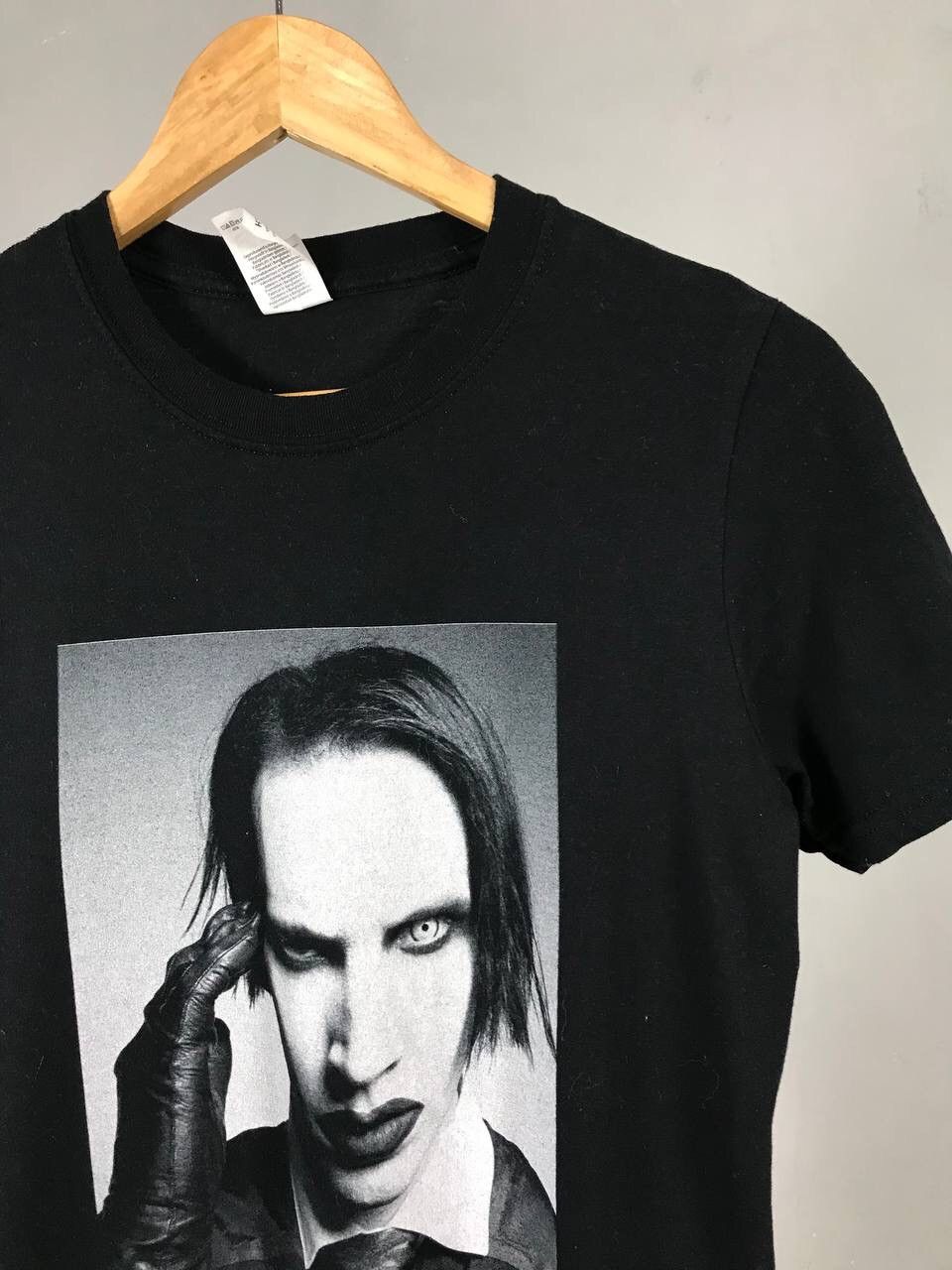 Band Tees × Marilyn Manson × Vintage Marilyn Manson Vintage Rock Band Tee Size US S / EU 44-46 / 1 - 2 Thumbnail