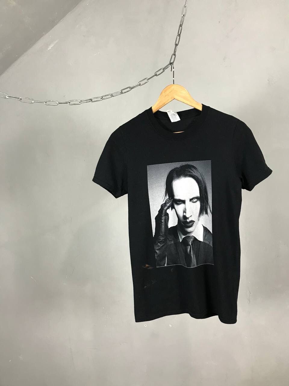 Band Tees × Marilyn Manson × Vintage Marilyn Manson Vintage Rock Band Tee Size US S / EU 44-46 / 1 - 1 Thumbnail