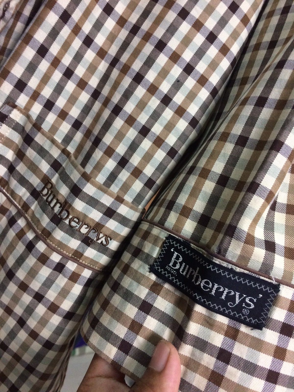Burberry × Vintage Vintage Burberrys Nova Check Sleepwear Size US L / EU 52-54 / 3 - 5 Thumbnail
