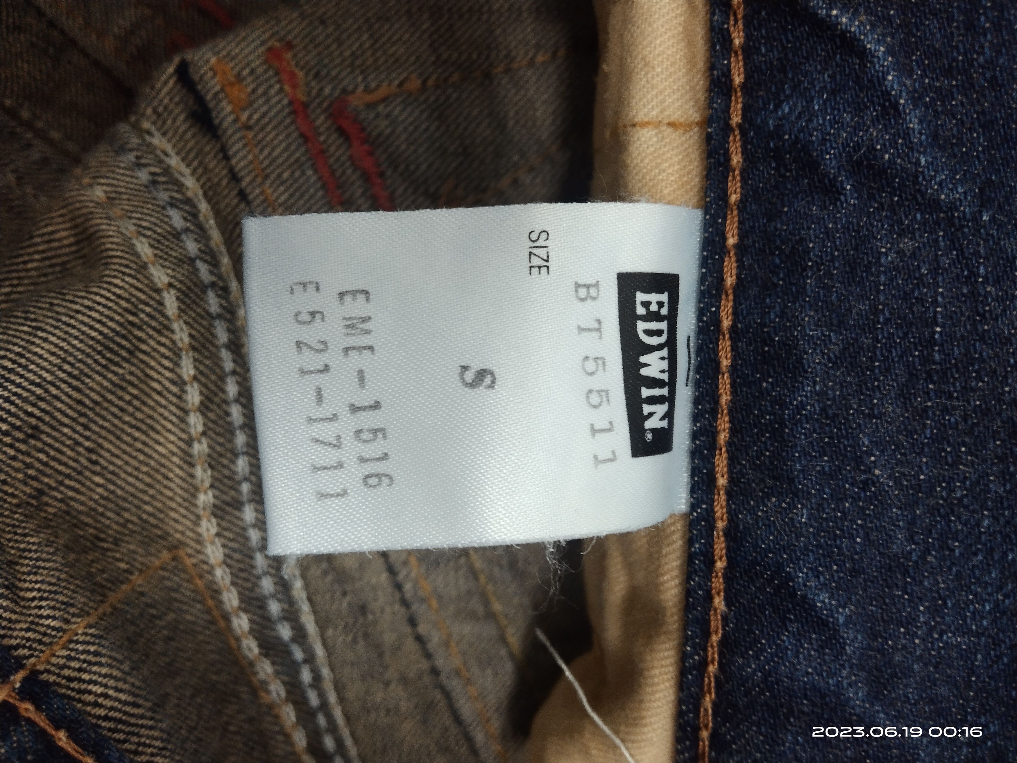 Vintage FLARE RIPED BLUE TRIP DENIM PANTS Size US 29 - 10 Thumbnail