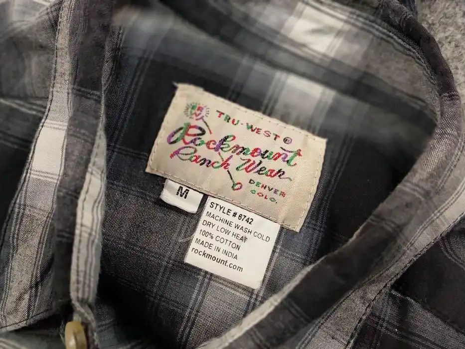 Rockmount Ranch Wear Vintage 90s Rockmount Ranch Wear Checked Button Up Shirt Size US M / EU 48-50 / 2 - 9 Thumbnail