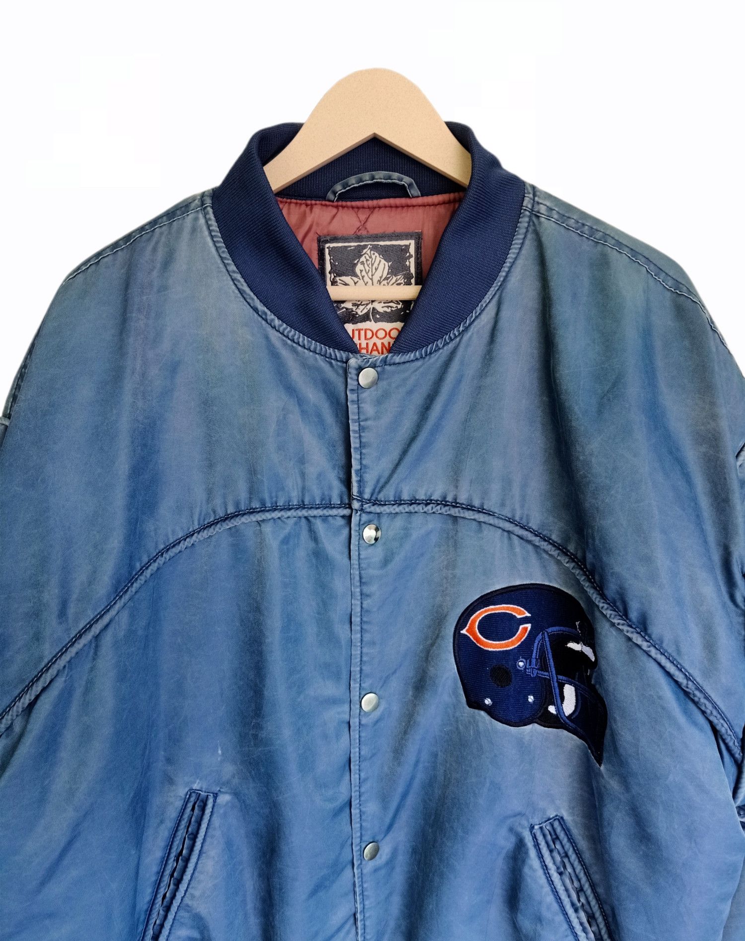 NFL Vintage NFL Bear Big Logo Bomber Jacket Style Size US XL / EU 56 / 4 - 7 Thumbnail