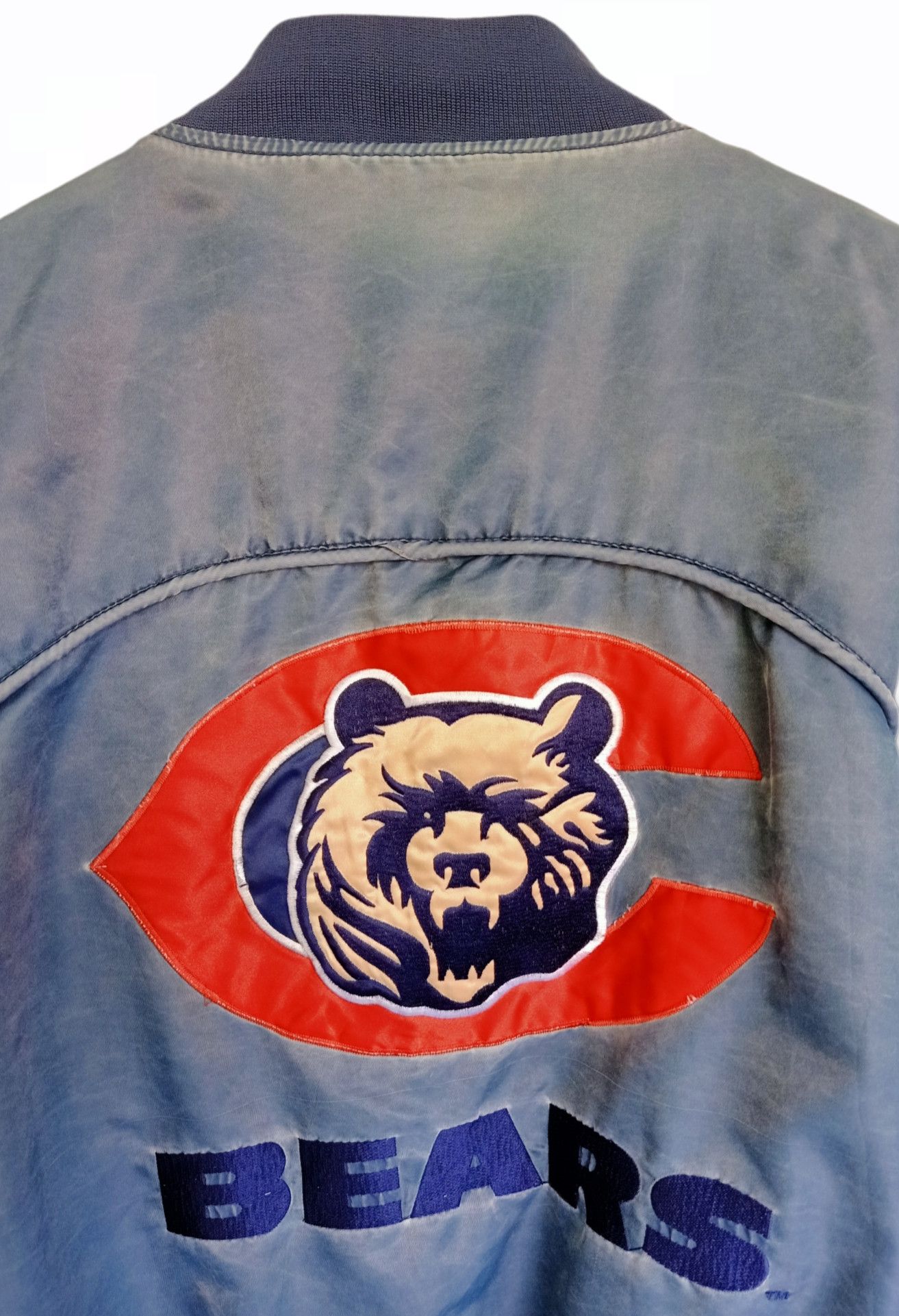 NFL Vintage NFL Bear Big Logo Bomber Jacket Style Size US XL / EU 56 / 4 - 2 Thumbnail