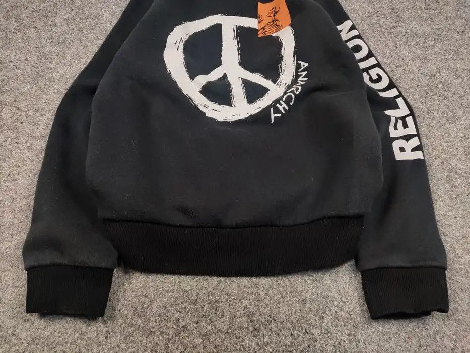 Vintage Vintage Y2K Religion London Anarchy Logo Black Hoodie Size US M / EU 48-50 / 2 - 4 Thumbnail