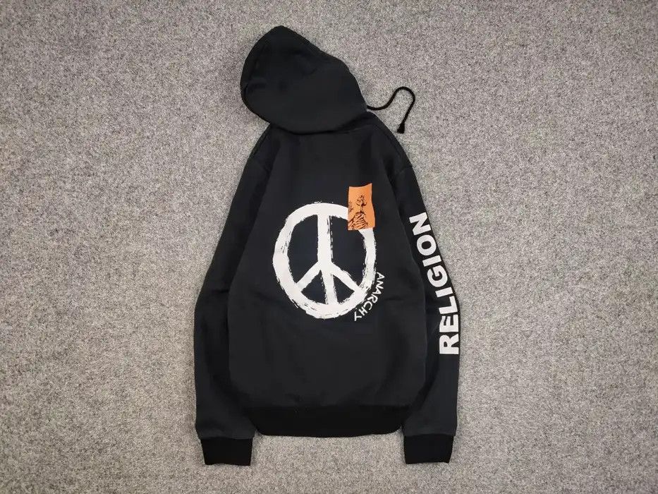 Vintage Vintage Y2K Religion London Anarchy Logo Black Hoodie Size US M / EU 48-50 / 2 - 1 Thumbnail