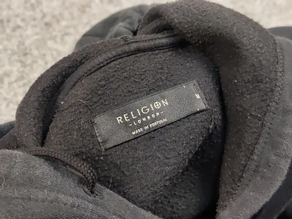 Vintage Vintage Y2K Religion London Anarchy Logo Black Hoodie Size US M / EU 48-50 / 2 - 9 Thumbnail