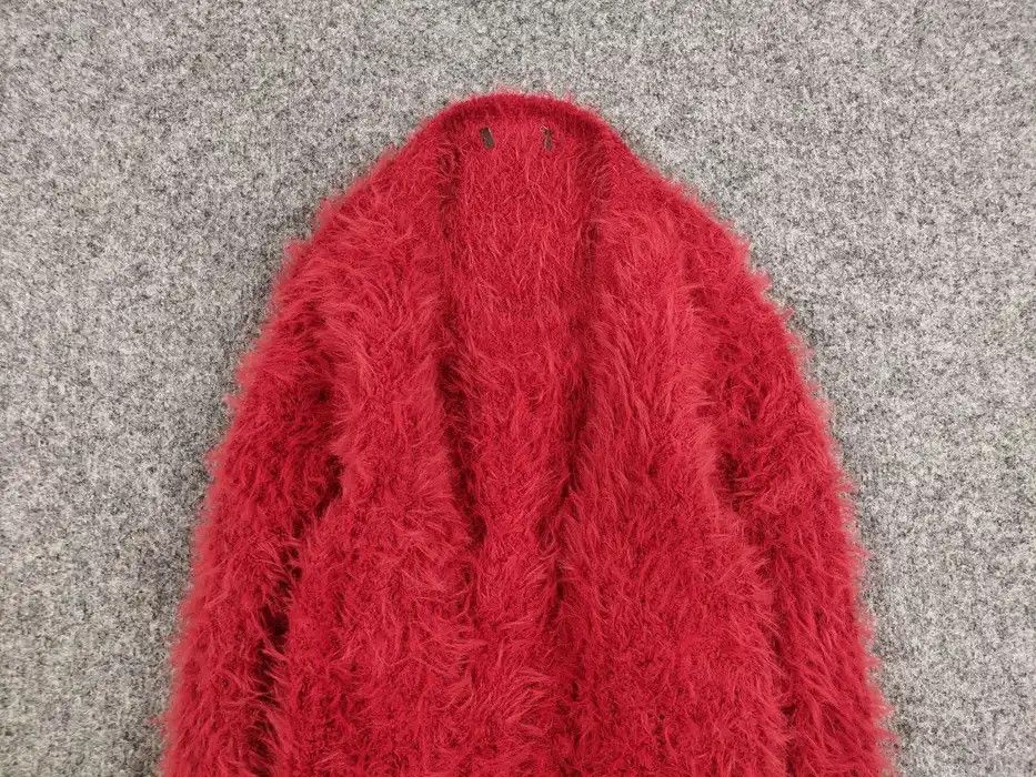 Japanese Brand Vintage Japanese Red Mohair Style Fuzzy Crewneck Sweater Size S / US 4 / IT 40 - 3 Thumbnail