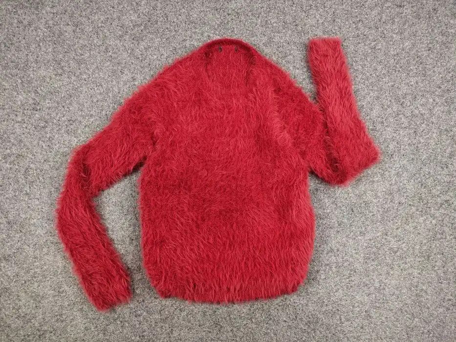 Japanese Brand Vintage Japanese Red Mohair Style Fuzzy Crewneck Sweater Size S / US 4 / IT 40 - 6 Thumbnail