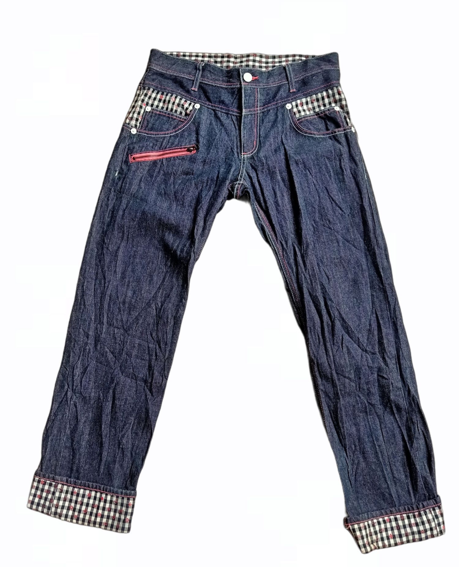 Japanese Brand Rimaster Zipper Jeans