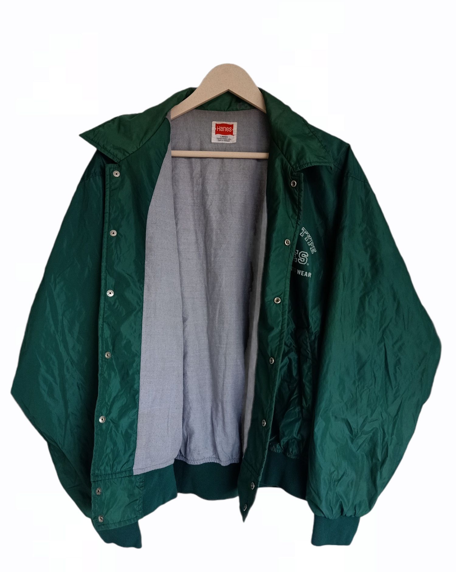 Hanes × Vintage Hanes American Sport wear Bomber Jacket Size US L / EU 52-54 / 3 - 4 Thumbnail