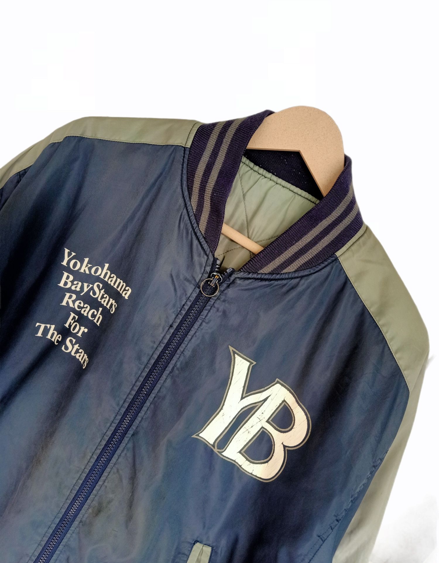 Japanese Brand Yokohama Baystar Bomber Style Jacket Size US L / EU 52-54 / 3 - 3 Thumbnail