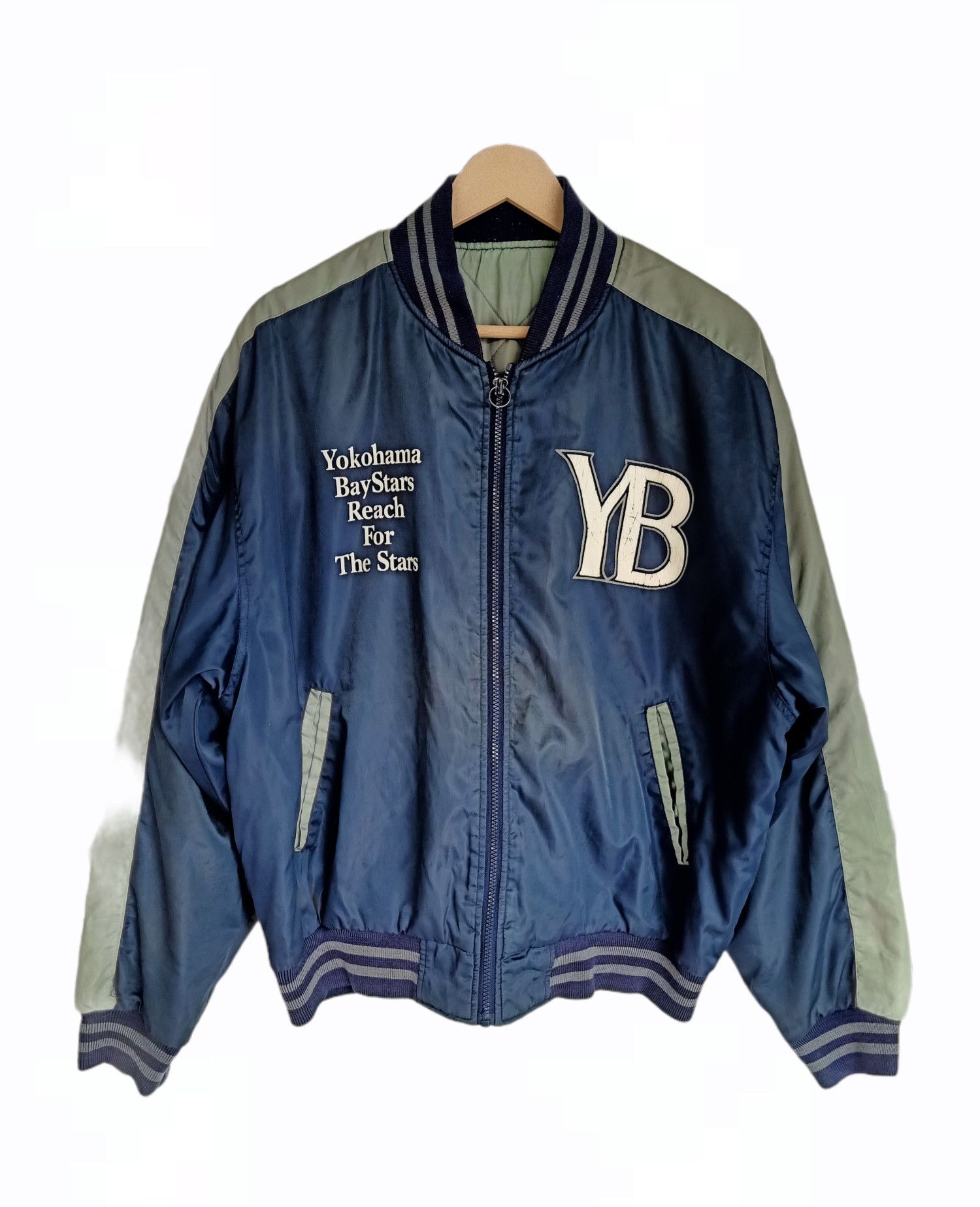 Japanese Brand Yokohama Baystar Bomber Style Jacket Size US L / EU 52-54 / 3 - 2 Thumbnail