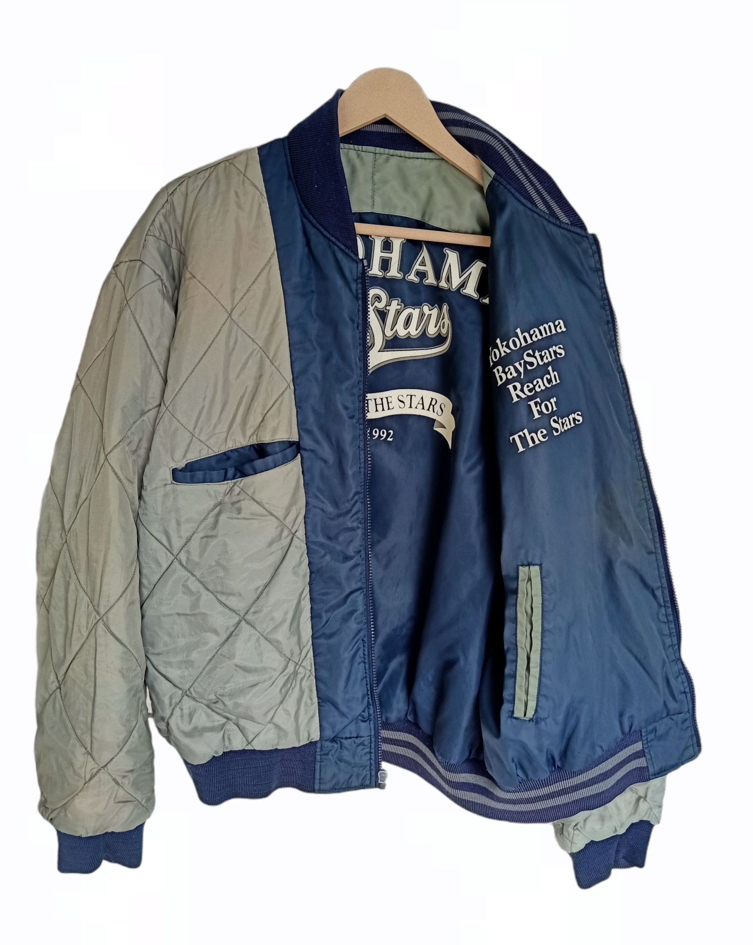 Japanese Brand Yokohama Baystar Bomber Style Jacket Size US L / EU 52-54 / 3 - 5 Thumbnail
